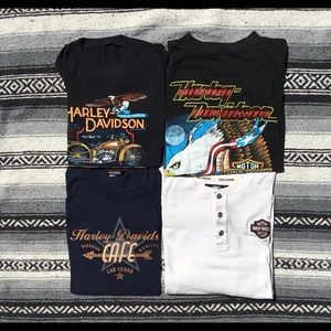 Harley Davidson 4 shirt bundle